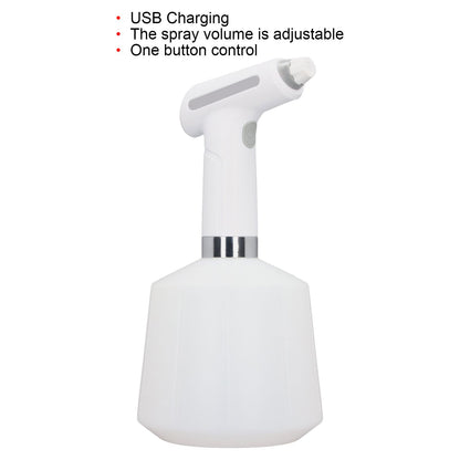 Electric Plant Spray Bottle 3.7V Waterproof Easy Control Battery Indicator USB Charging Adjustable Volume V1294-YM0523-3111220022112