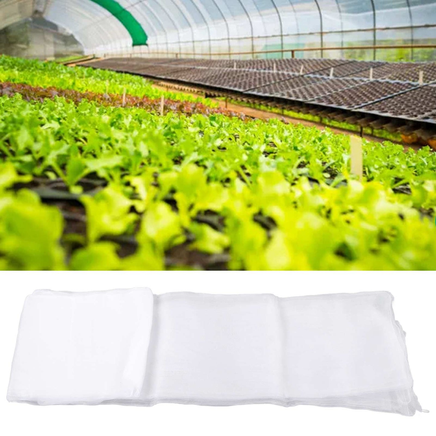 Plant Net Cover White Polyethylene 3x3 Meters Waterproof Good Permeability Breathability Bird Barrier Netting V1294-YM0523-3111220024111