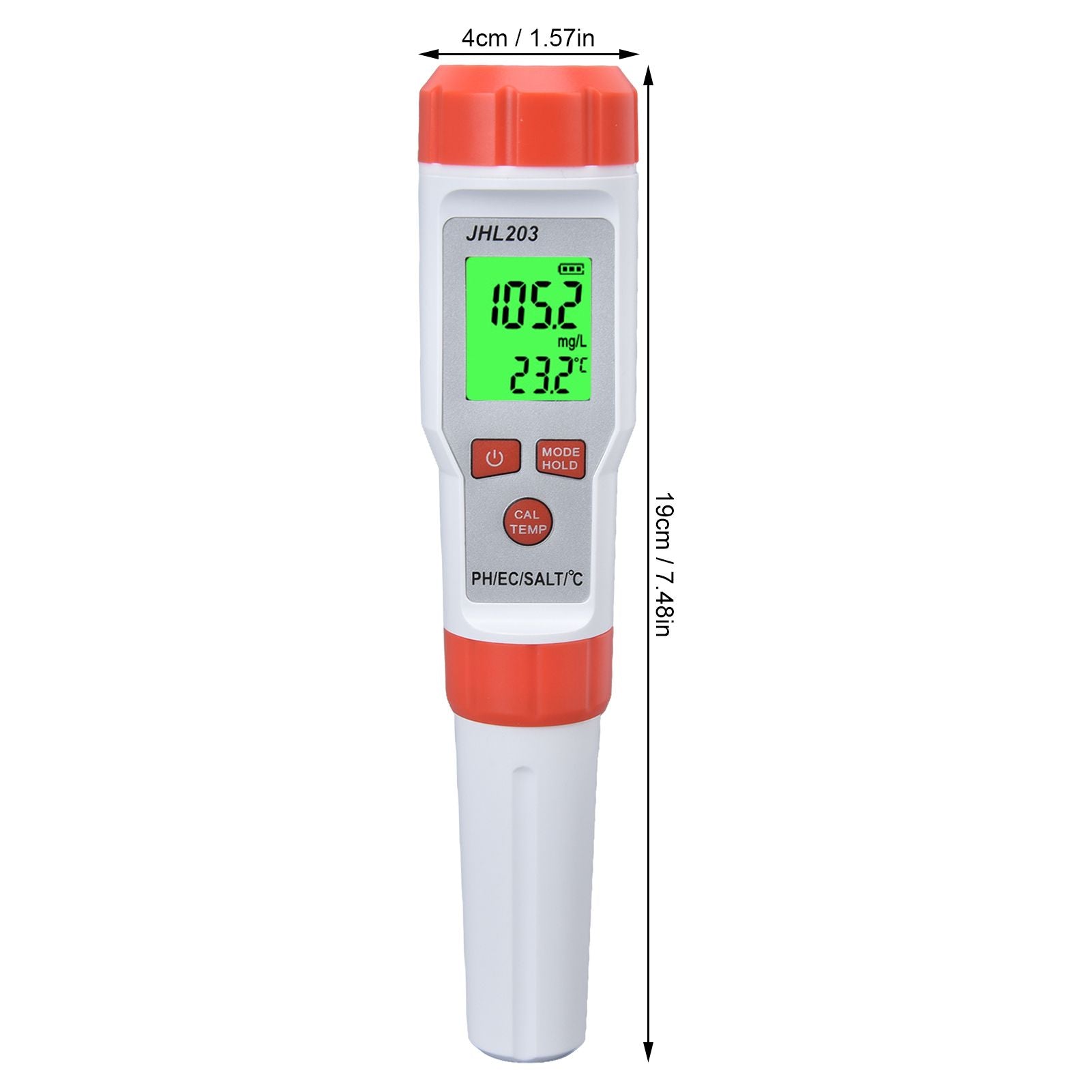 PH Tester 4 in 1 Portable Automatic Recognition Temperature Compensation Accurate Widely Used EC Meter for PH V1294-YM0523-3111220027111