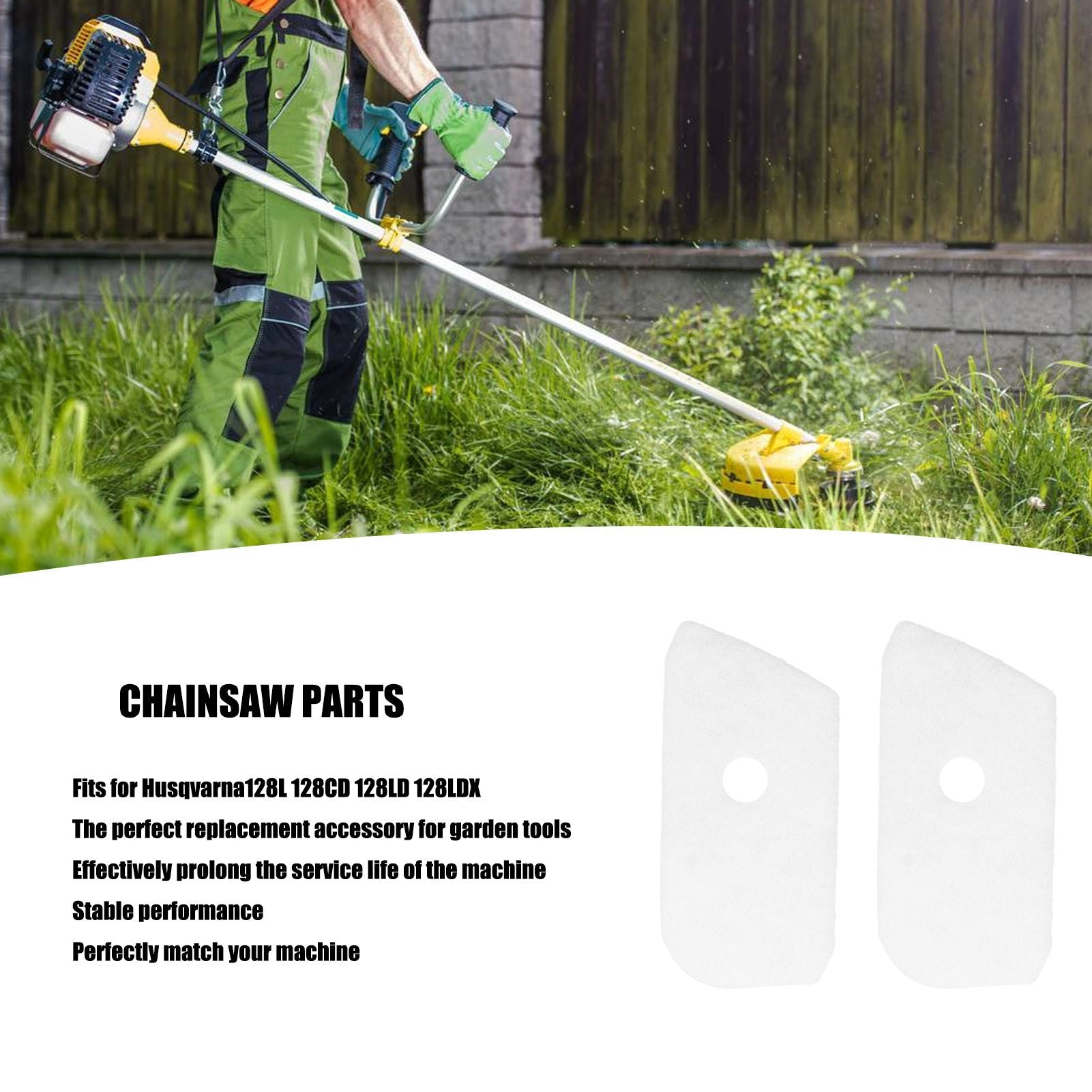 10pcs Air Filter Cotton Replace 530150253 Chain Saw Filter Cleaner for Husqvarna 128L 128CD 128LD 128LDX V1294-YM0523-3111220029011