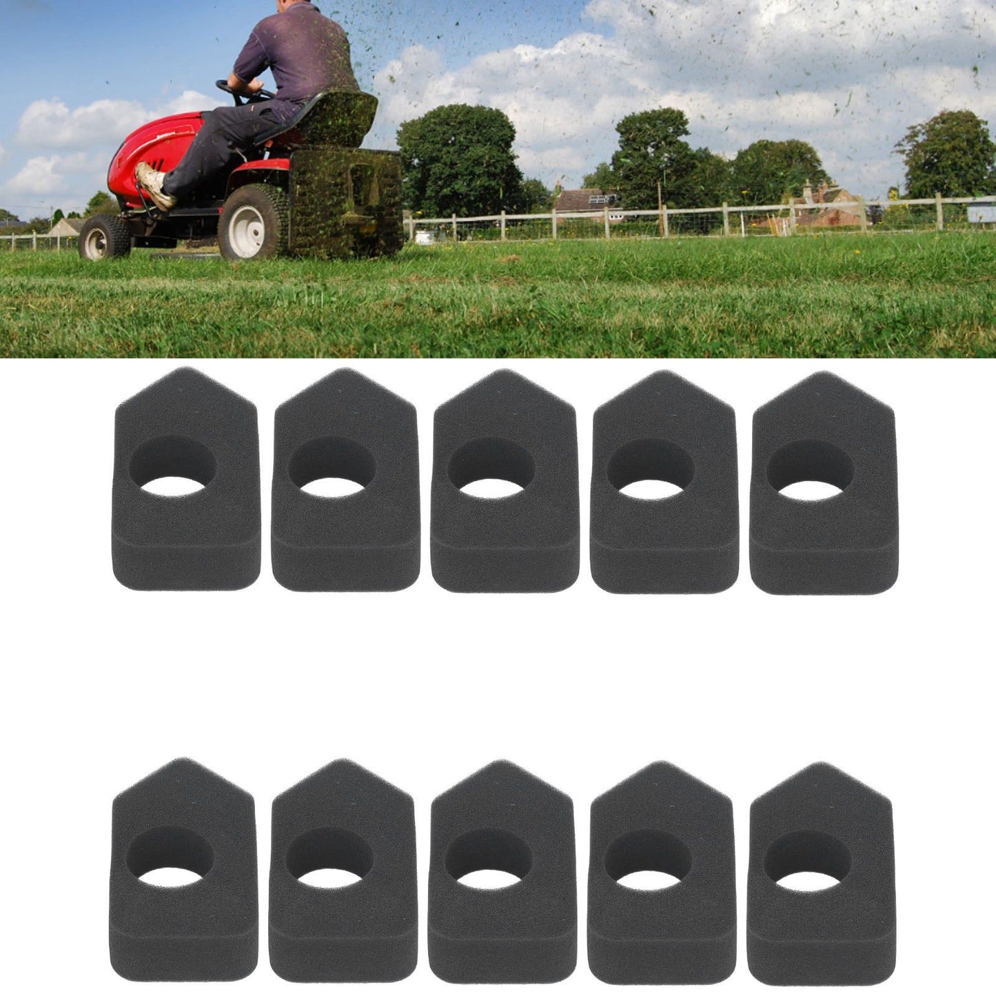 10PCS Air Filter Sponge Replacement Lawn Mower Part 698369 for Craftsman Classic Sprint Engine V1294-YM0523-3111220029211