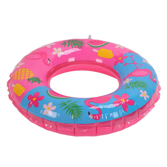 Swimming Floats Pink Flamingo Pattern Thickened Eco Friendly PVC Portable Round Pool Floats for Girl V1294-YM0523-3111220029611