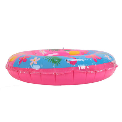 Swimming Floats Pink Flamingo Pattern Thickened Eco Friendly PVC Portable Round Pool Floats for Girl V1294-YM0523-3111220029611