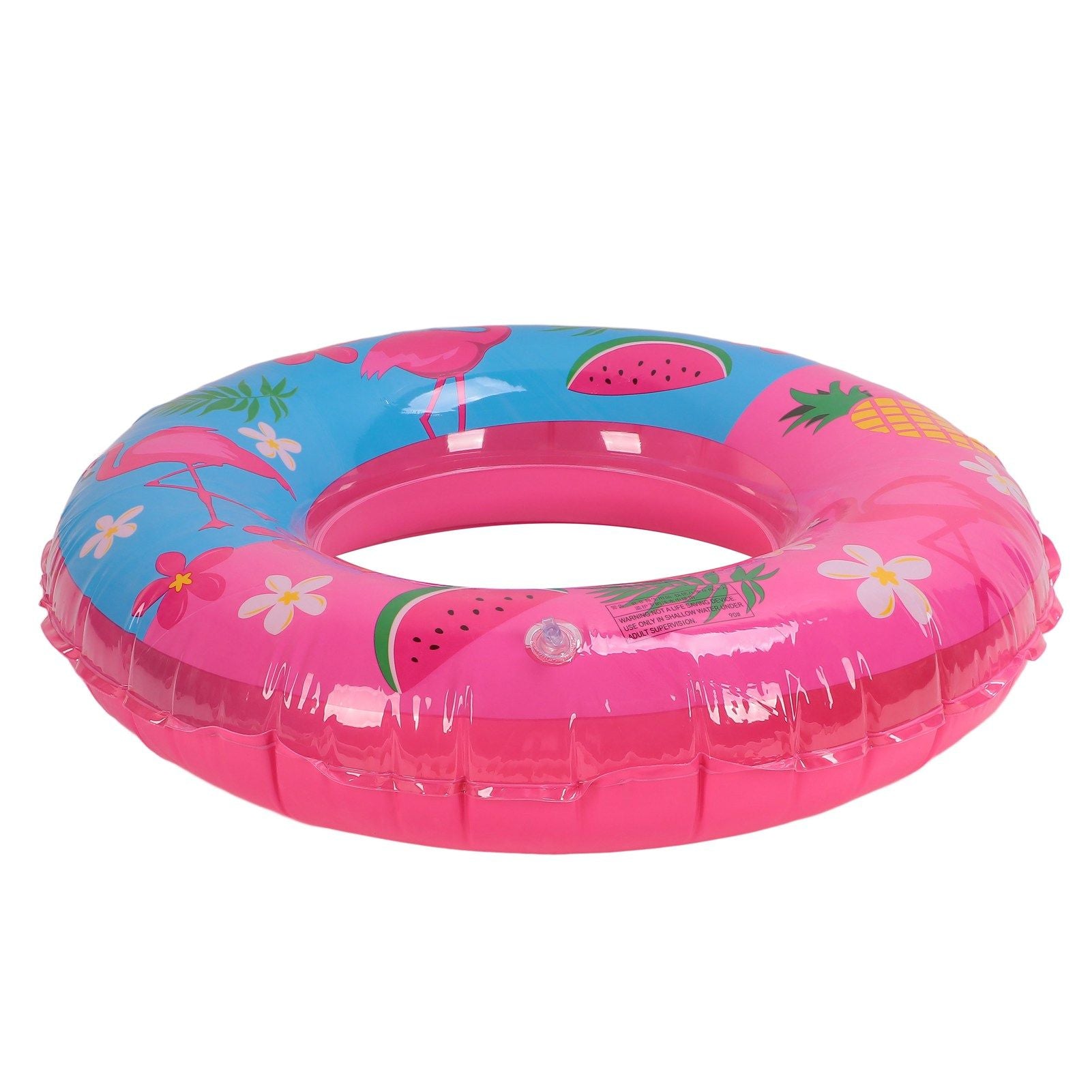 Swimming Floats Pink Flamingo Pattern Thickened Eco Friendly PVC Portable Round Pool Floats for Girl V1294-YM0523-3111220029611