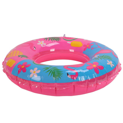 Swimming Floats Pink Flamingo Pattern Thickened Eco Friendly PVC Portable Round Pool Floats for Girl V1294-YM0523-3111220029611