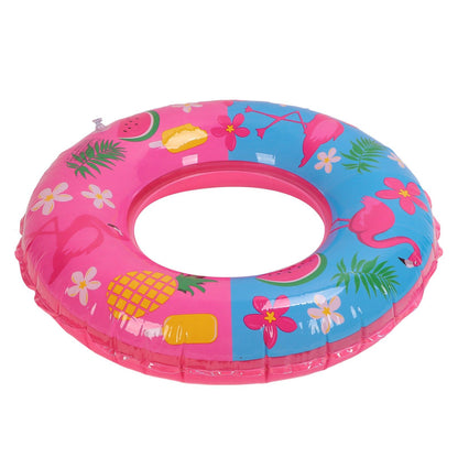 Swimming Floats Pink Flamingo Pattern Thickened Eco Friendly PVC Portable Round Pool Floats for Girl V1294-YM0523-3111220029611
