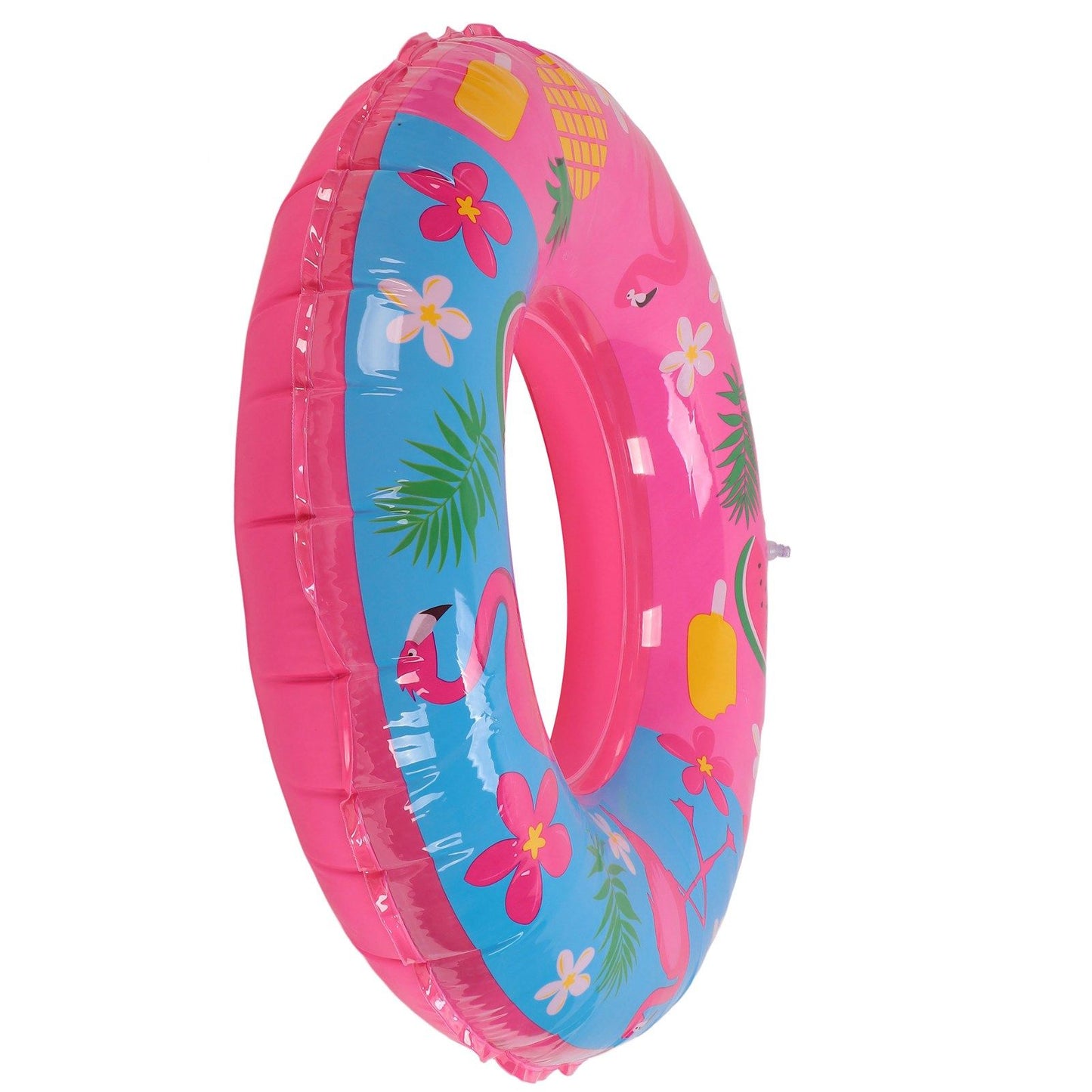Swimming Floats Pink Flamingo Pattern Thickened Eco Friendly PVC Portable Round Pool Floats for Girl V1294-YM0523-3111220029611