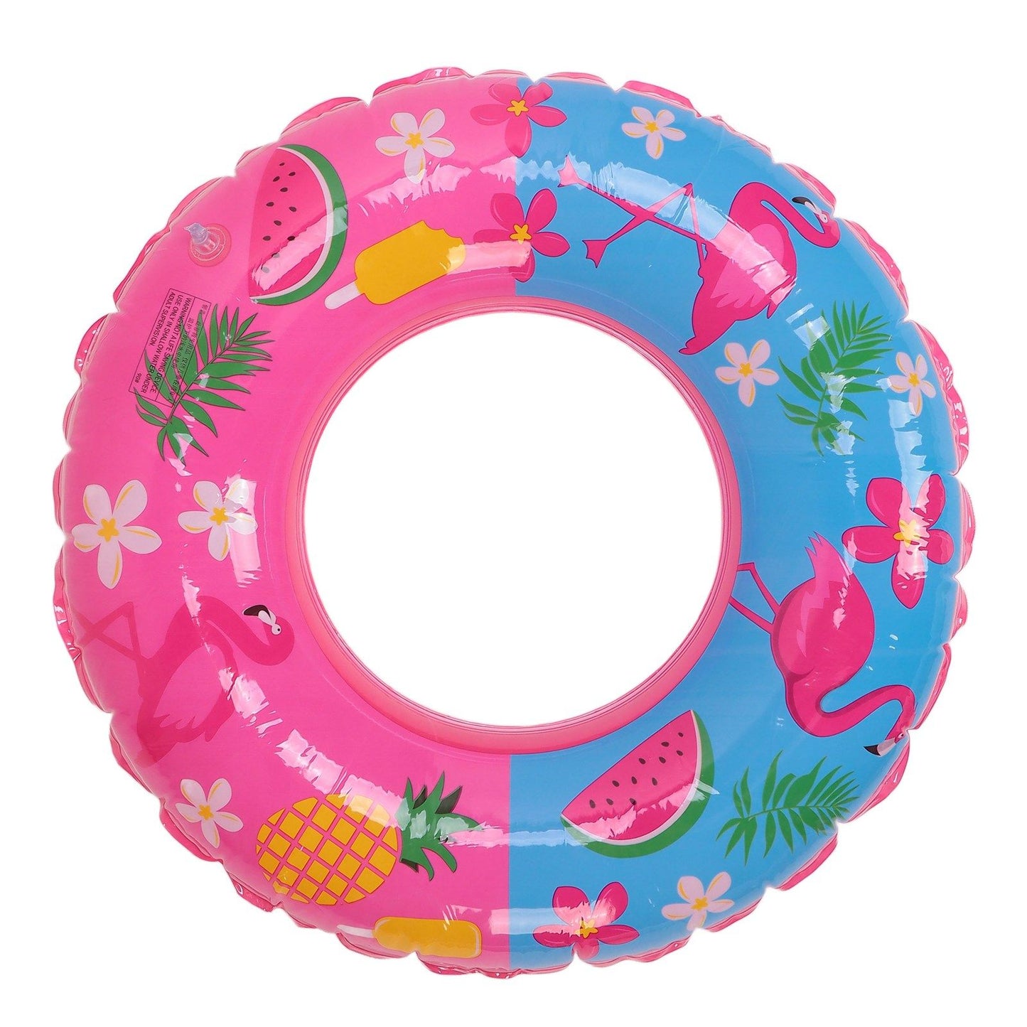 Swimming Floats Pink Flamingo Pattern Thickened Eco Friendly PVC Portable Round Pool Floats for Girl V1294-YM0523-3111220029611
