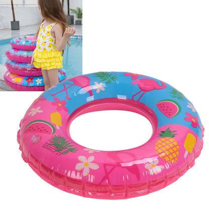 Swimming Floats Pink Flamingo Pattern Thickened Eco Friendly PVC Portable Round Pool Floats for Girl V1294-YM0523-3111220029611