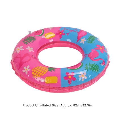 Swimming Floats Pink Flamingo Pattern Thickened Eco Friendly PVC Portable Round Pool Floats for Girl V1294-YM0523-3111220029611