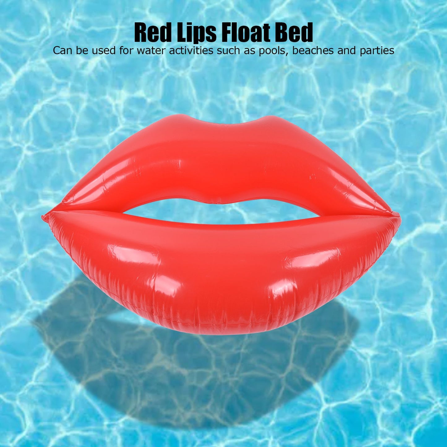 Red Lips Float Bed Thickened Increase PVC Inflatable Red Lips Swimming Pool for Adult Beaches Parties V1294-YM0523-3111220030411
