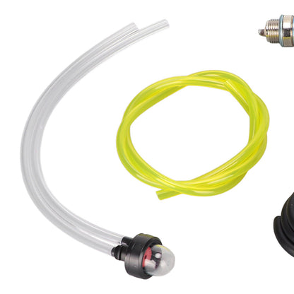 530047721 Air Filter Fuel Filter with Spark Plug Primer Bulb for Husqvarna 123L 322C Chainsaw V1294-YM0523-3111220030611