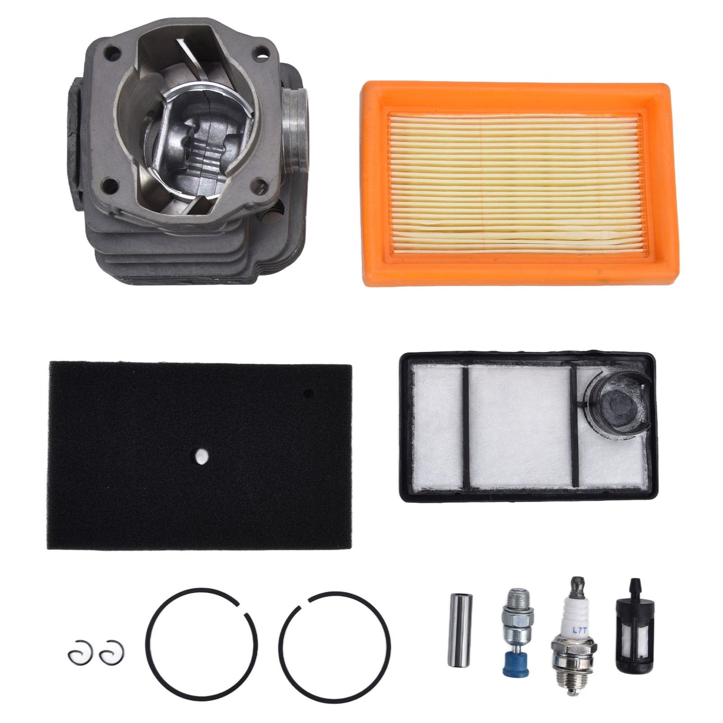 49mm Cylinder Piston Air Fuel Filter Kit for Stihl TS400 Concrete Cut Off Saw Replace 4223 020 1200 V1294-YM0523-3111220030911
