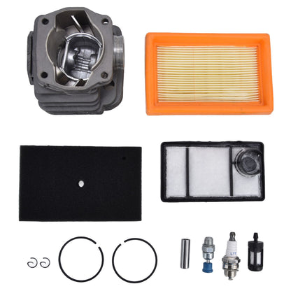 49mm Cylinder Piston Air Fuel Filter Kit for Stihl TS400 Concrete Cut Off Saw Replace 4223 020 1200 V1294-YM0523-3111220030911