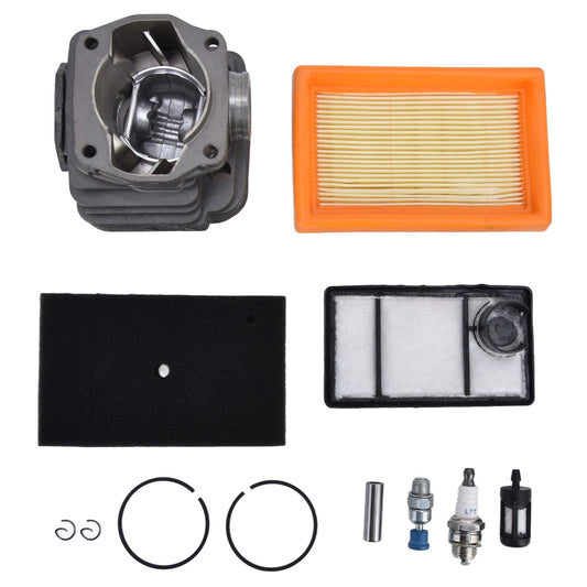 49mm Cylinder Piston Air Fuel Filter Kit for Stihl TS400 Concrete Cut Off Saw Replace 4223 020 1200 V1294-YM0523-3111220030911