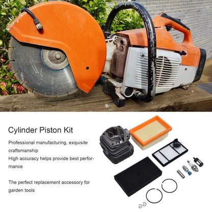 49mm Cylinder Piston Air Fuel Filter Kit for Stihl TS400 Concrete Cut Off Saw Replace 4223 020 1200 V1294-YM0523-3111220030911