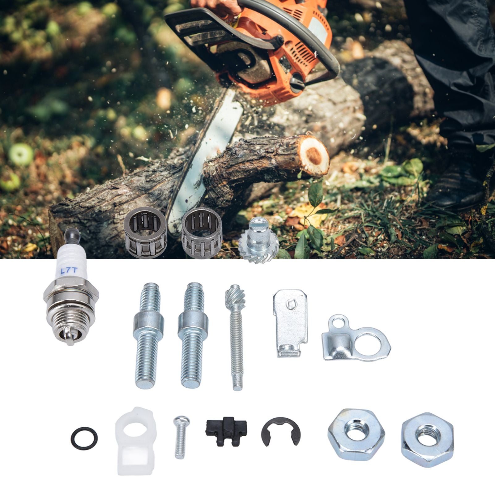 Chain Adjuster Tensioner Adjuster Bar Studs Kit for Stihl 066 MS 660 Replace OEM 1138 664 2400 and 1127 007 V1294-YM0523-3111220031411