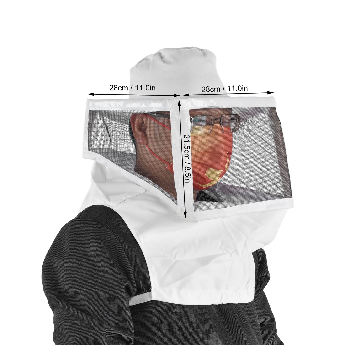 Beekeeping Hat Contraction Design Breathable Mesh White Edging Beekeeper Cowboy Hat for Beekeeping Hunting V1294-YM0523-3111220033011