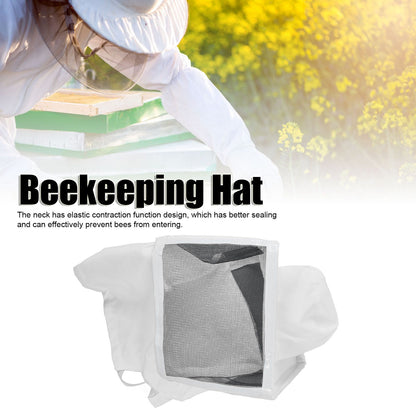 Beekeeping Hat Contraction Design Breathable Mesh White Edging Beekeeper Cowboy Hat for Beekeeping Hunting V1294-YM0523-3111220033011