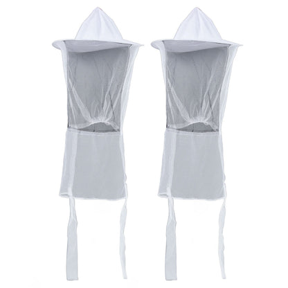 2pcs Beekeeper Protective Hat Beekeeping Protector Hat with Breathable Mesh for Fishermen Hunters Hikers V1294-YM0523-3111220033211