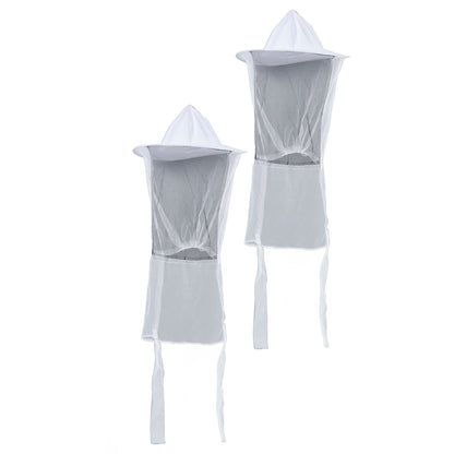 2pcs Beekeeper Protective Hat Beekeeping Protector Hat with Breathable Mesh for Fishermen Hunters Hikers V1294-YM0523-3111220033211