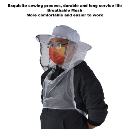 2pcs Beekeeper Protective Hat Beekeeping Protector Hat with Breathable Mesh for Fishermen Hunters Hikers V1294-YM0523-3111220033211