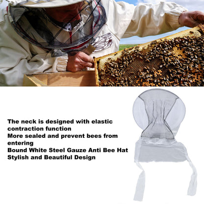 2pcs Beekeeper Protective Hat Beekeeping Protector Hat with Breathable Mesh for Fishermen Hunters Hikers V1294-YM0523-3111220033211