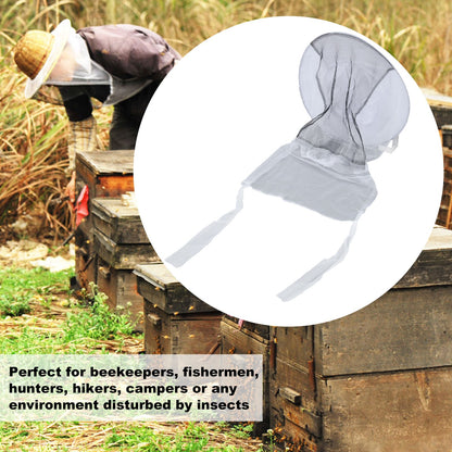 2pcs Beekeeper Protective Hat Beekeeping Protector Hat with Breathable Mesh for Fishermen Hunters Hikers V1294-YM0523-3111220033211