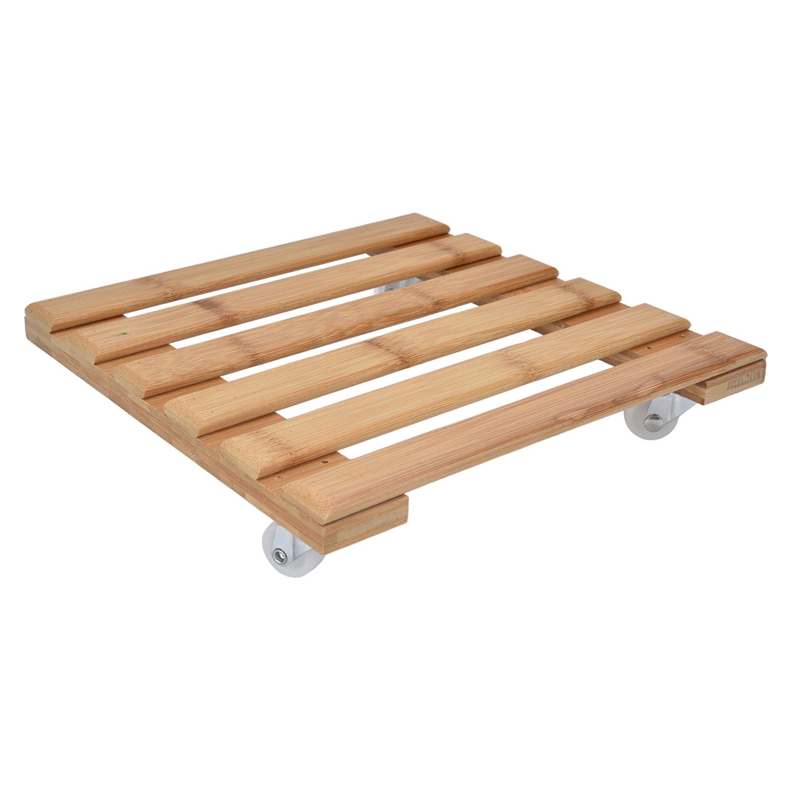 Plant Roller Base Stand Square with 360 degrees Removable Caster Wheel for Flower Pot 25x25cm S V1294-YM0523-3111220033411