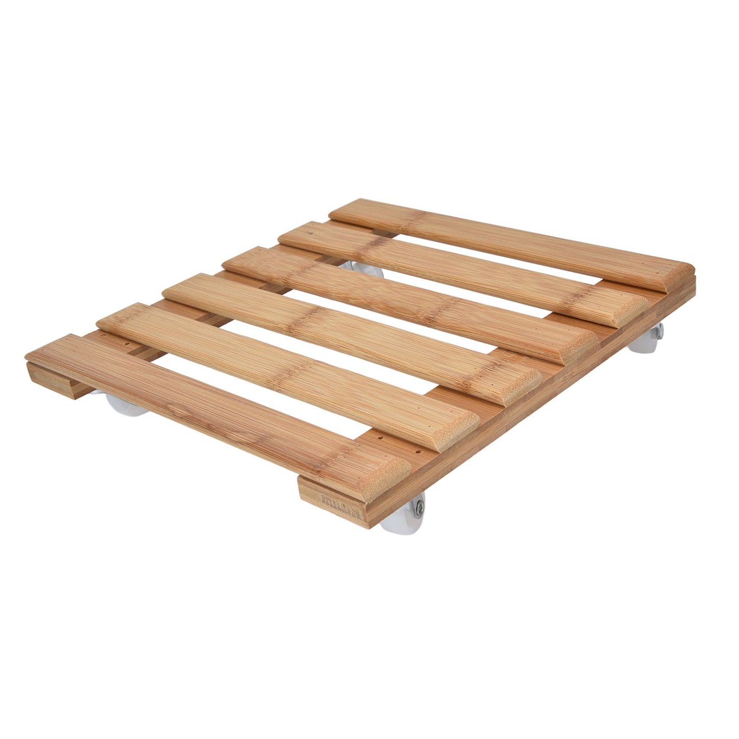 Plant Roller Base Stand Square with 360 degrees Removable Caster Wheel for Flower Pot 25x25cm S V1294-YM0523-3111220033411