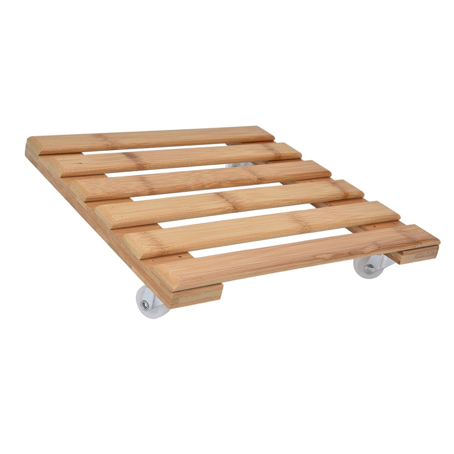 Plant Roller Base Stand Square with 360 degrees Removable Caster Wheel for Flower Pot 25x25cm S V1294-YM0523-3111220033411