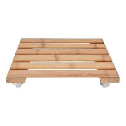 Plant Roller Base Stand Square with 360 degrees Removable Caster Wheel for Flower Pot 25x25cm S V1294-YM0523-3111220033411