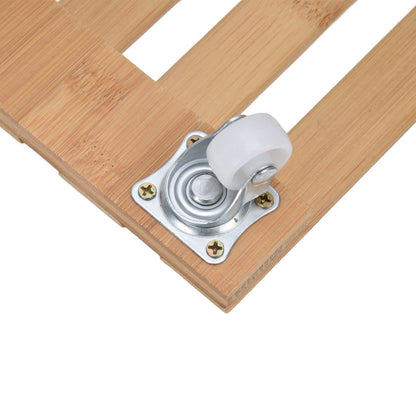 Plant Roller Base Stand Square with 360 degrees Removable Caster Wheel for Flower Pot 25x25cm S V1294-YM0523-3111220033411