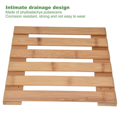 Plant Roller Base Stand Square with 360 degrees Removable Caster Wheel for Flower Pot 25x25cm S V1294-YM0523-3111220033411