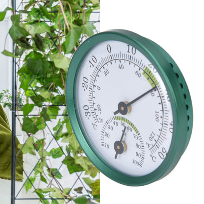 Temperature Humidity Meter Mini Wall Hanging Thin Transparent Dial Large Screen Temperature Humidity Tester V1294-YM0523-3111220034511
