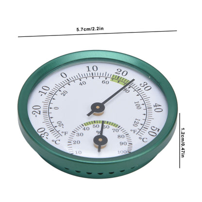 Temperature Humidity Meter Mini Wall Hanging Thin Transparent Dial Large Screen Temperature Humidity Tester V1294-YM0523-3111220034511