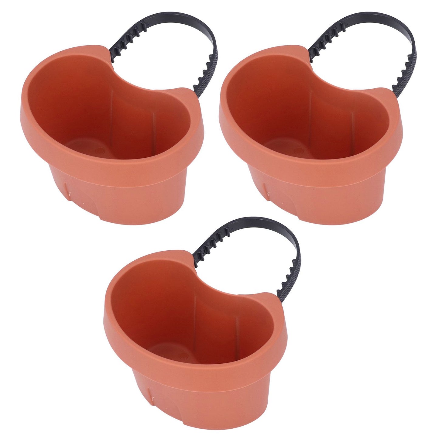 Flower Pot with Adjustable Strap Plastic Drain Pipe Flower Container Succulent Seedling Pot for Outdoor V1294-YM0523-3111220037511