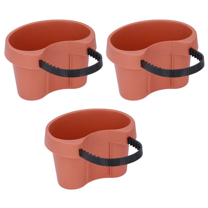 Flower Pot with Adjustable Strap Plastic Drain Pipe Flower Container Succulent Seedling Pot for Outdoor V1294-YM0523-3111220037511