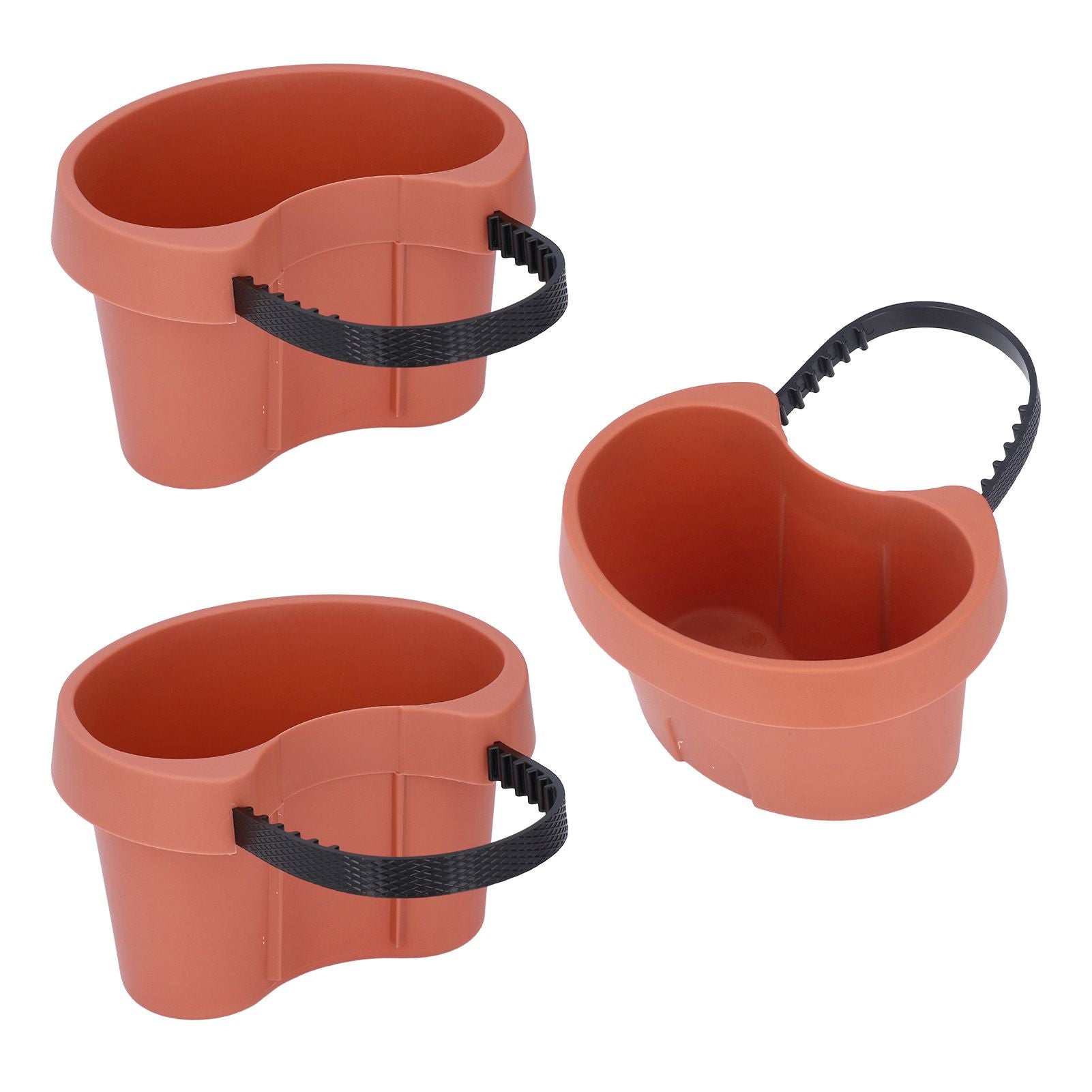 Flower Pot with Adjustable Strap Plastic Drain Pipe Flower Container Succulent Seedling Pot for Outdoor V1294-YM0523-3111220037511