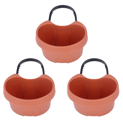 Flower Pot with Adjustable Strap Plastic Drain Pipe Flower Container Succulent Seedling Pot for Outdoor V1294-YM0523-3111220037511