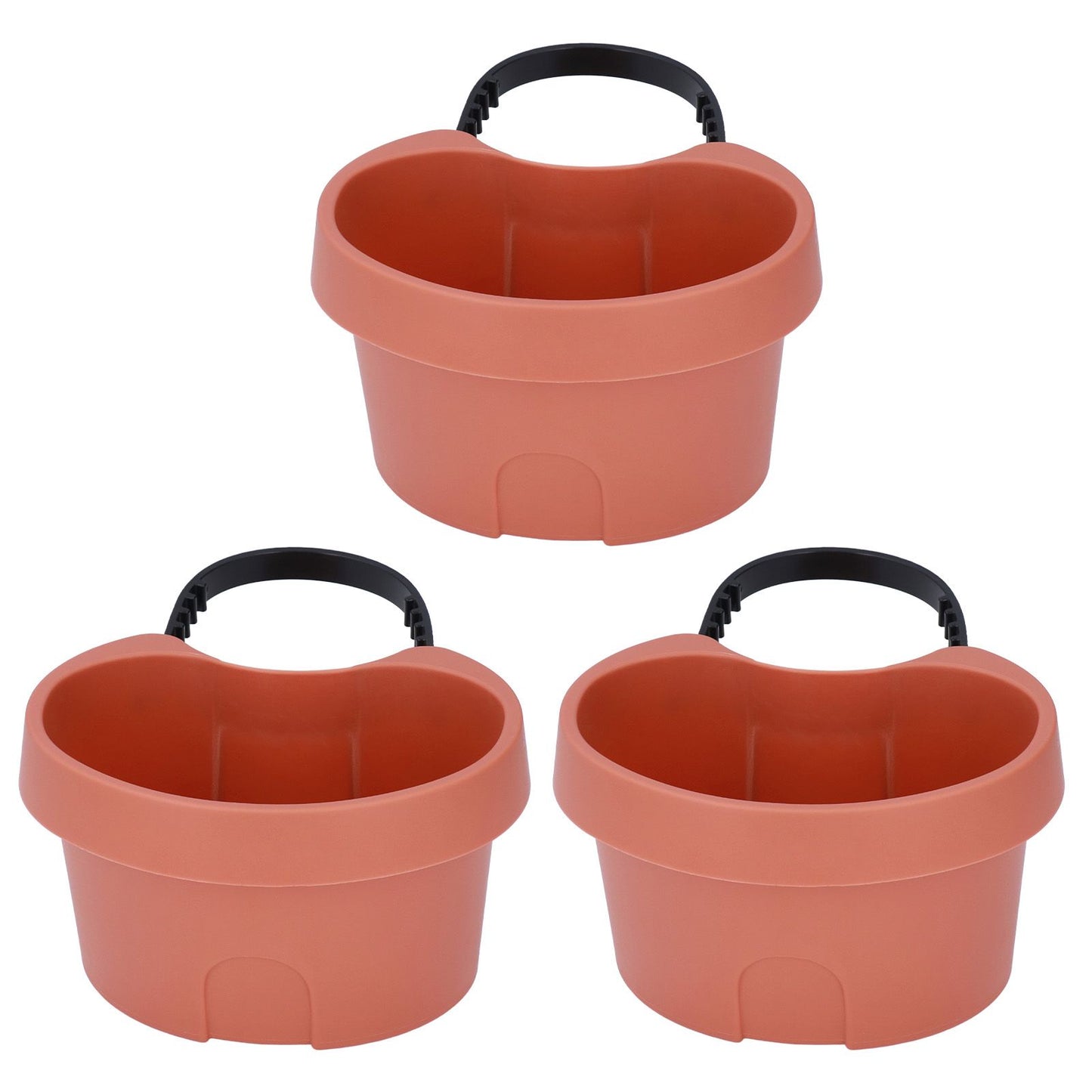 Flower Pot with Adjustable Strap Plastic Drain Pipe Flower Container Succulent Seedling Pot for Outdoor V1294-YM0523-3111220037511
