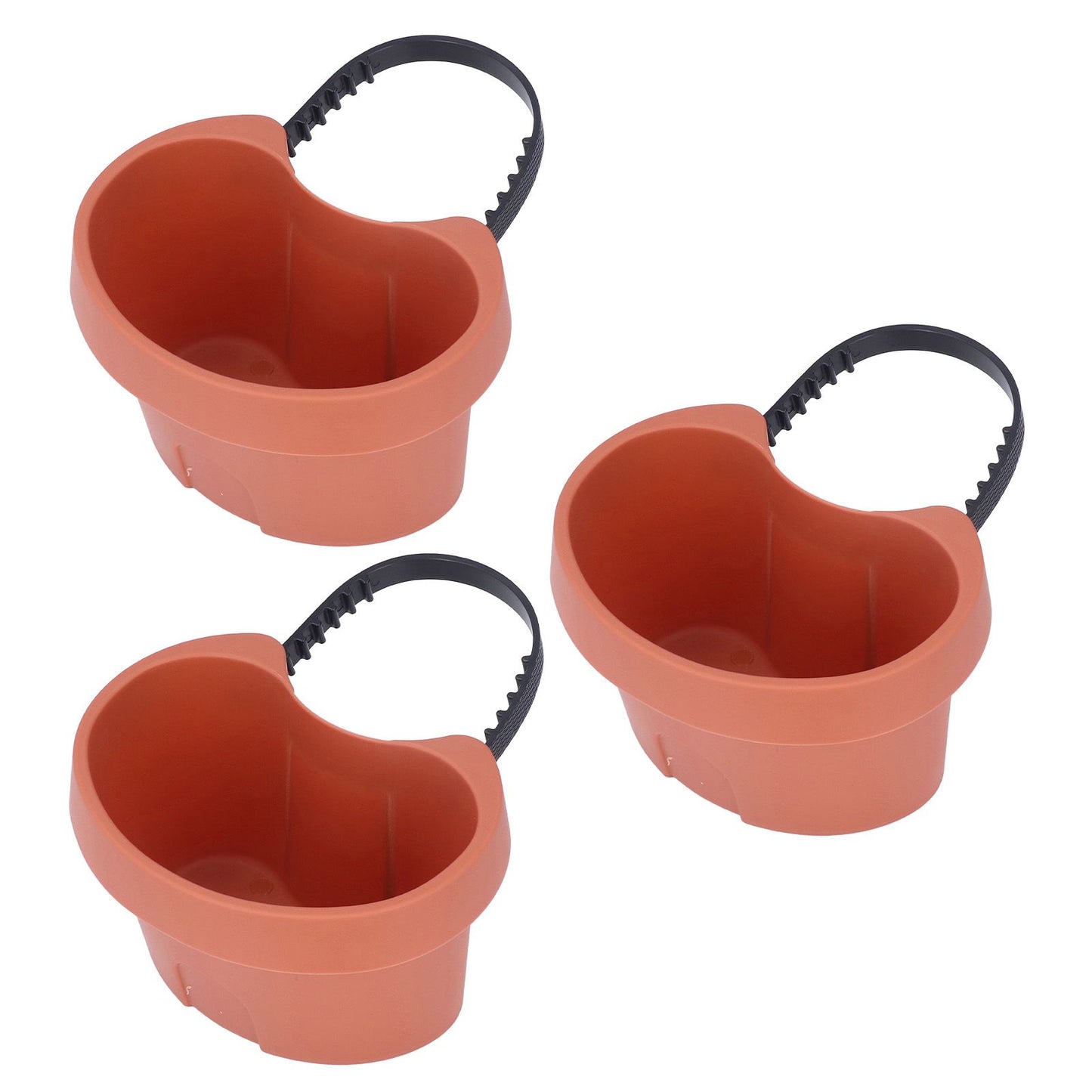 Flower Pot with Adjustable Strap Plastic Drain Pipe Flower Container Succulent Seedling Pot for Outdoor V1294-YM0523-3111220037511