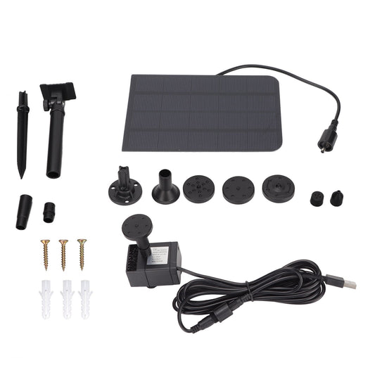Solar Fountain Pond Pump 200L/H Solar Water Pump USB Powered Landscape Garden Fountain Pump V1294-YM0523-3111220037811
