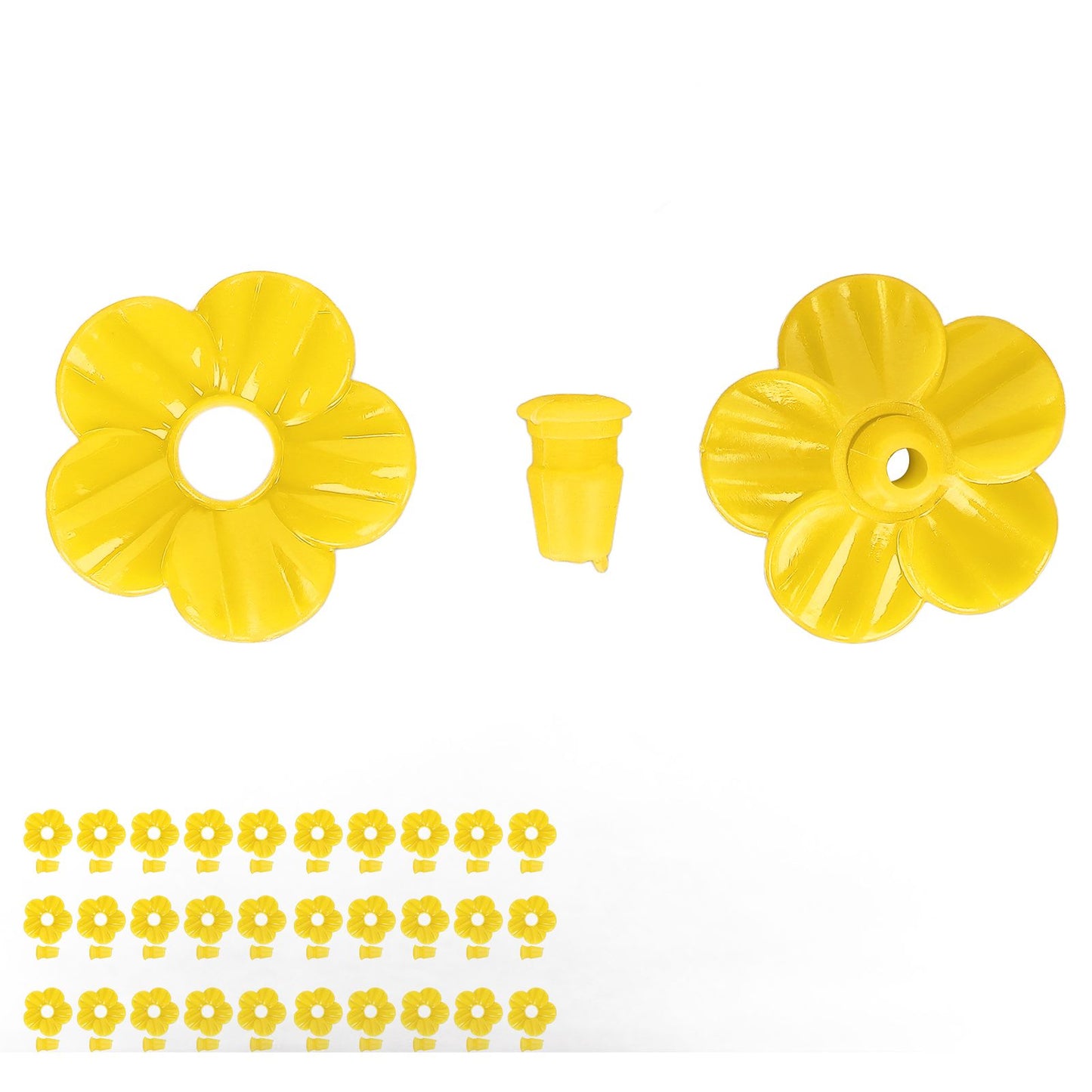 30 Sets Hummingbird Feeder Flowers Multicolor Unique Replaceable Hummingbird Bird Feeder Flower V1294-YM0523-3111220038711