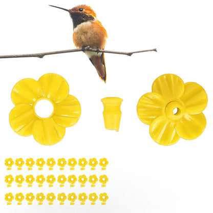 30 Sets Hummingbird Feeder Flowers Multicolor Unique Replaceable Hummingbird Bird Feeder Flower V1294-YM0523-3111220038711
