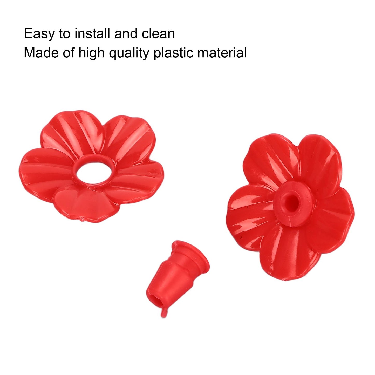 30 Sets Hummingbird Feeder Flowers Multicolor Unique Replaceable Hummingbird Bird Feeder Flower AccessoriesRed V1294-YM0523-3111220038712