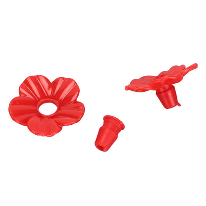 30 Sets Hummingbird Feeder Flowers Multicolor Unique Replaceable Hummingbird Bird Feeder Flower AccessoriesRed V1294-YM0523-3111220038712