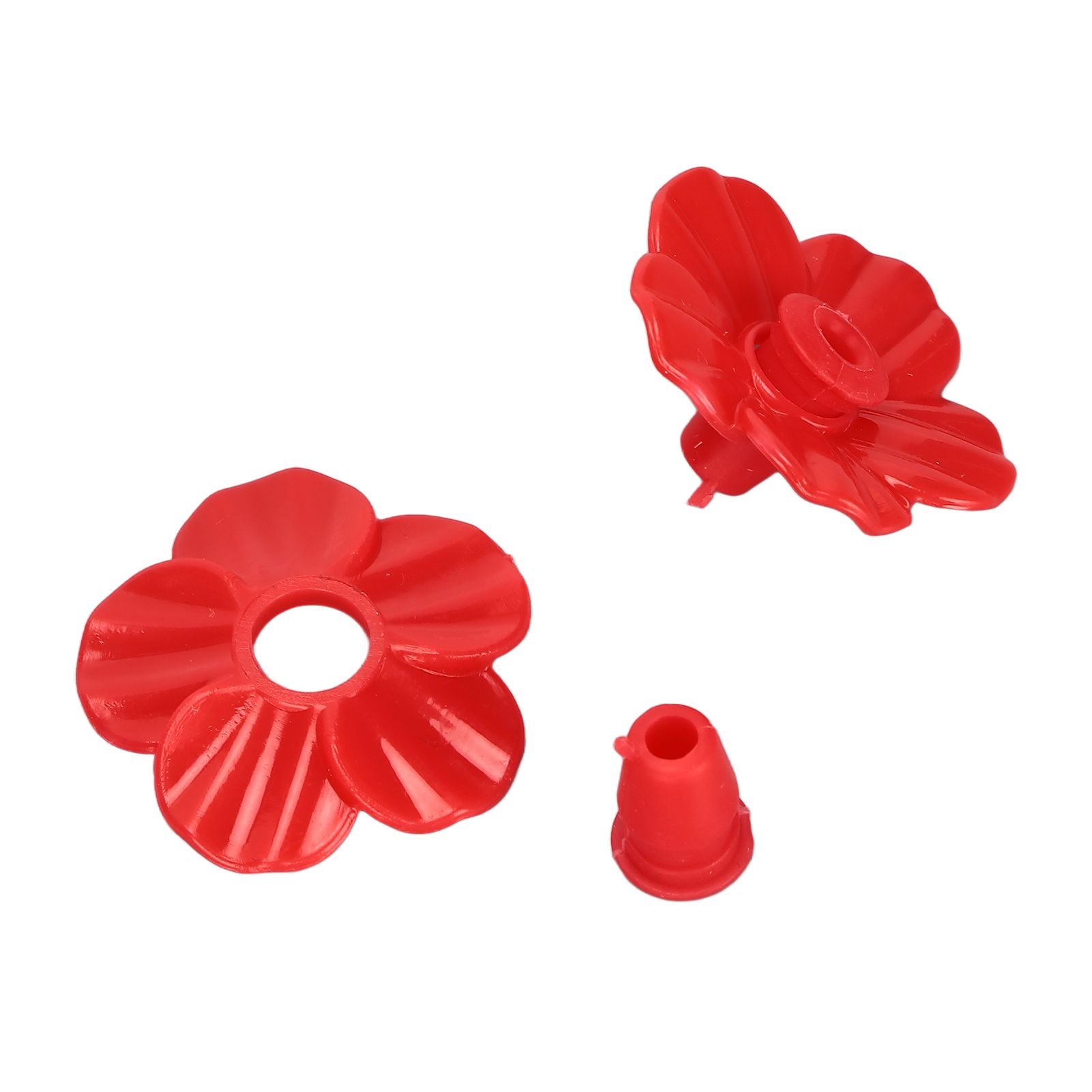 30 Sets Hummingbird Feeder Flowers Multicolor Unique Replaceable Hummingbird Bird Feeder Flower AccessoriesRed V1294-YM0523-3111220038712