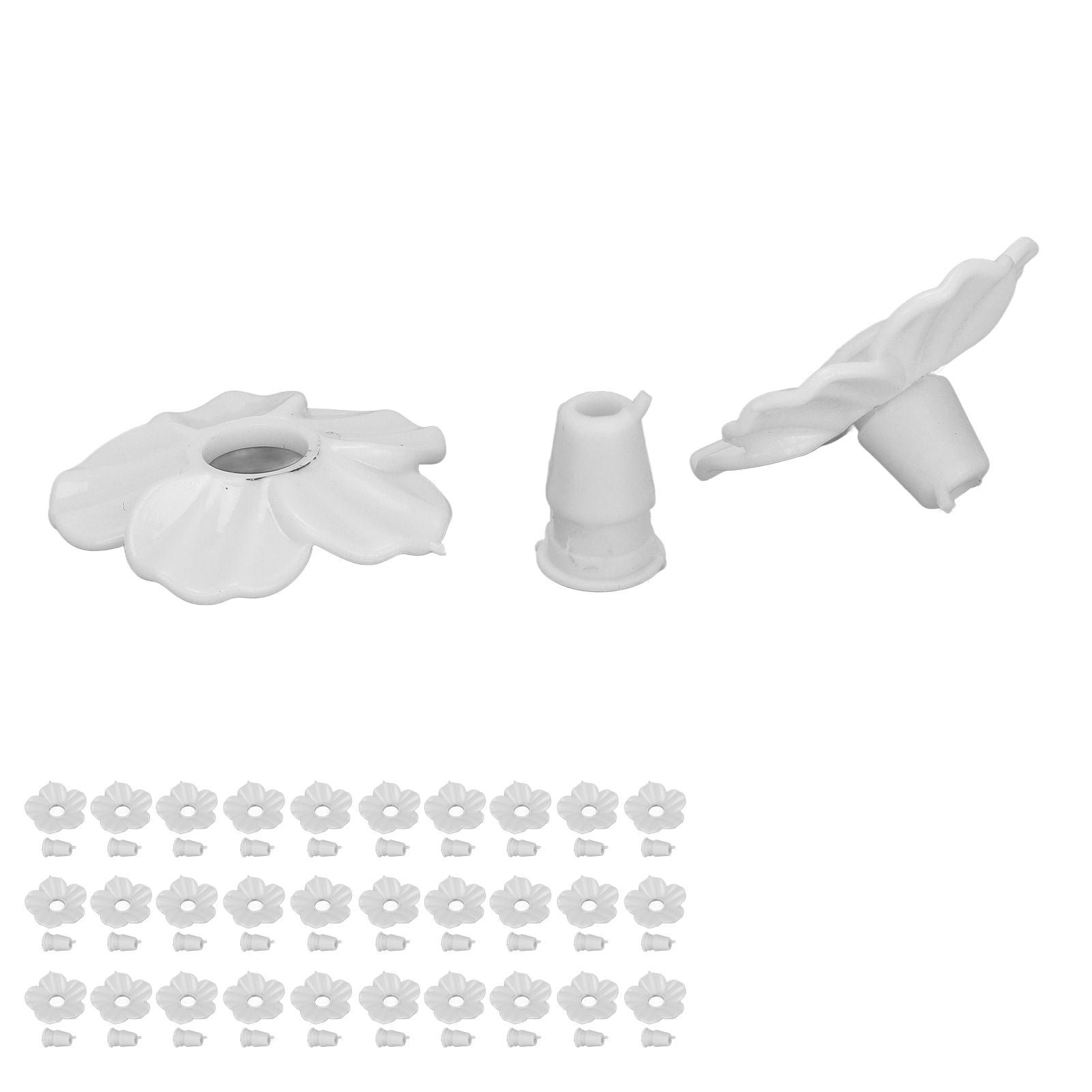 30 Sets Hummingbird Feeder Flowers Multicolor Unique Replaceable Hummingbird Bird Feeder Flower V1294-YM0523-3111220038713