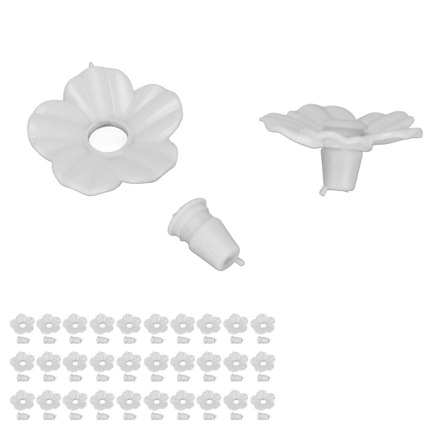30 Sets Hummingbird Feeder Flowers Multicolor Unique Replaceable Hummingbird Bird Feeder Flower V1294-YM0523-3111220038713